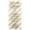 Modern brushstrokes gold stripes wedding menu