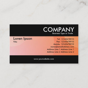Modern - Bubble Cloud Pale Orange Business Card