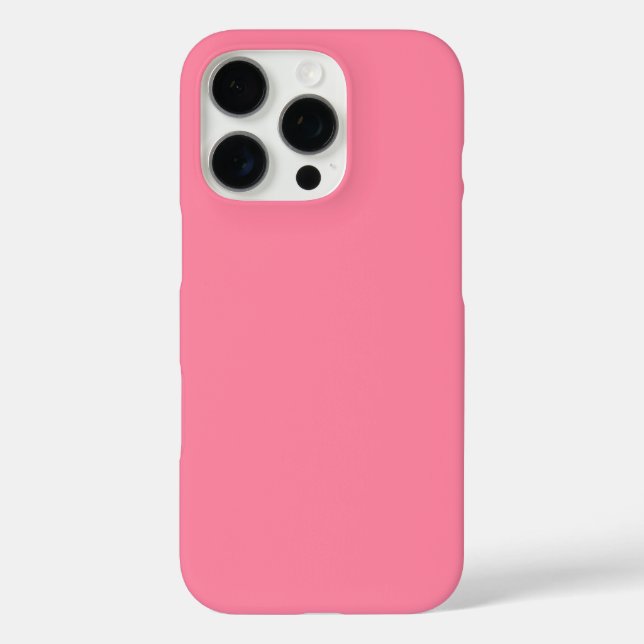 Modern  bubble pink Plain Solid Colour Case-Mate iPhone Case (Back)