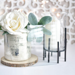 Modern Bubble Send Off Wedding Reception Acrylic Sign