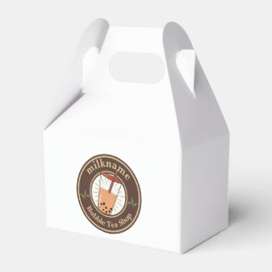 Modern Bubble Tea milk shop Café Cafe staff name Favour Box