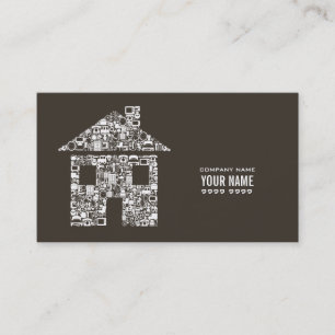 Modern Builder Construction Template Business Card