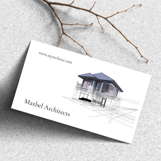 Modern Builders Architects Real Estate Property Business Card (Creator Uploaded)