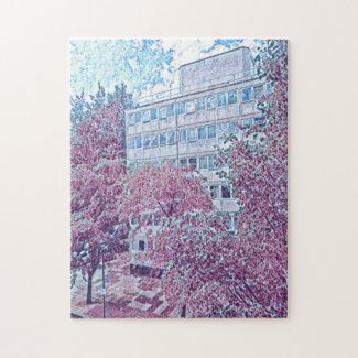 Modern building jigsaw puzzle