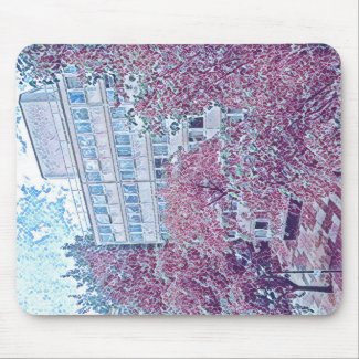 Modern building mouse mat