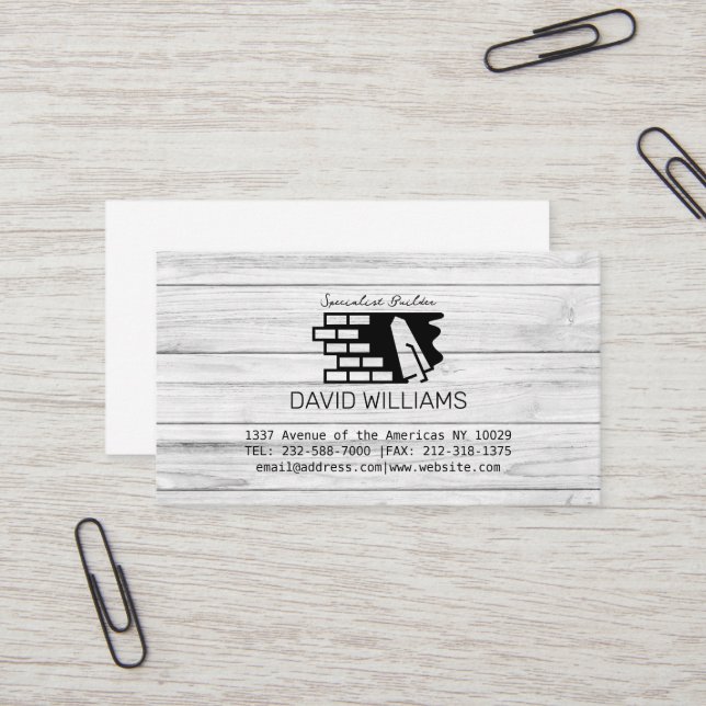 Modern Building reforms Business Card (Front/Back In Situ)