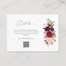 Modern Burgundy And Blush Floral Wedding details