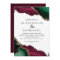  Modern Burgundy & Green Agate Wedding