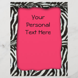 Modern burning zebra print flyer