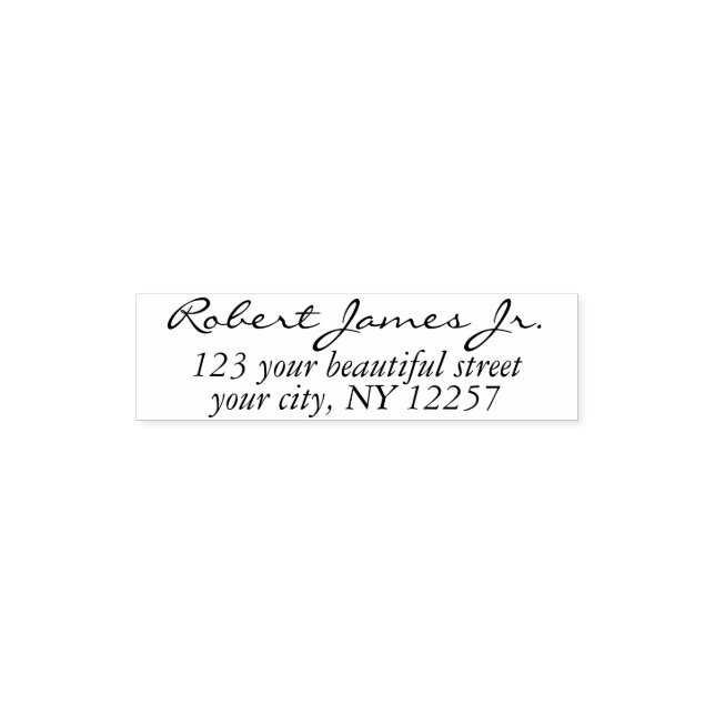 Modern Business Address with Professional Logo  Self-inking Stamp (Design)