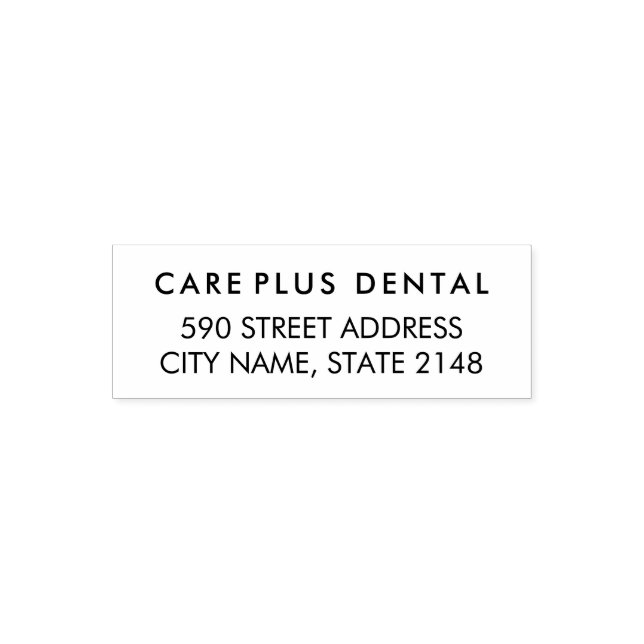 Modern Business Address with Professional Logo  Self-inking Stamp (Design)