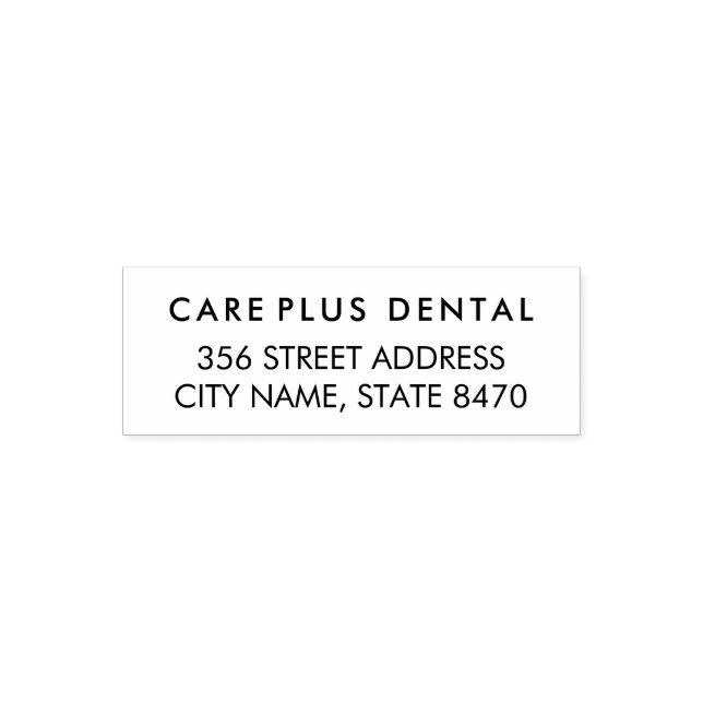Modern Business Address with Professional Logo  Self-inking Stamp (Design)