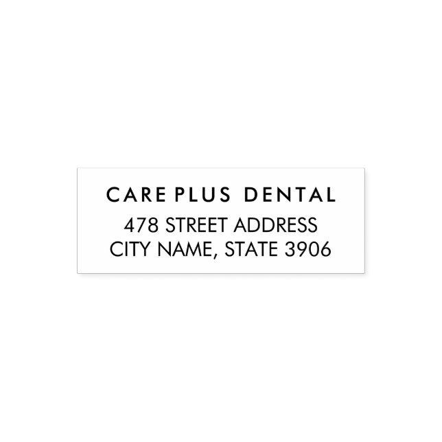 Modern Business Address with Professional Logo  Self-inking Stamp (Design)