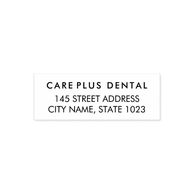 Modern Business Address with Professional Logo  Self-inking Stamp (Design)