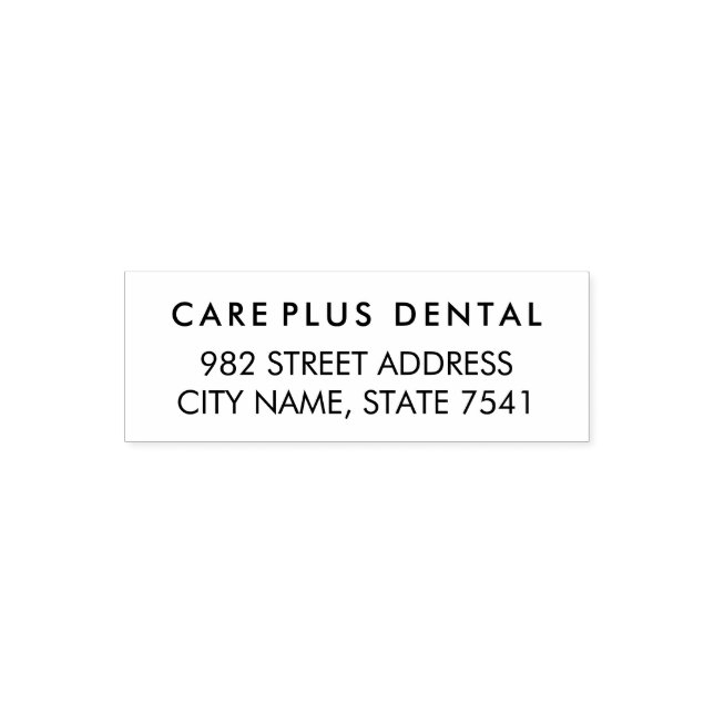 Modern Business Address with Professional Logo  Self-inking Stamp (Design)