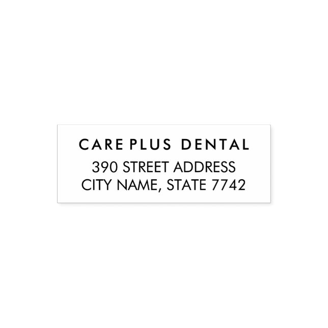 Modern Business Address with Professional Logo  Self-inking Stamp (Design)
