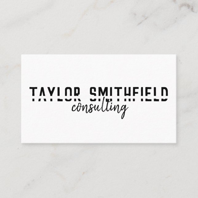modern business card (Front)