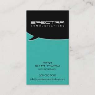 MODERN BUSINESS CARD :: talk bubble 11P