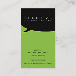 MODERN BUSINESS CARD :: talk bubble 9P