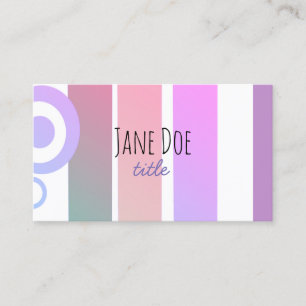 modern business card template purple stripes