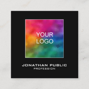 Modern Business Cards Add Upload Your Logo Here