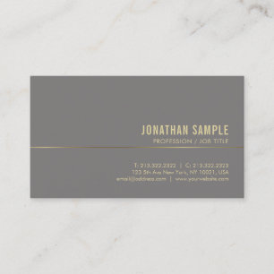 Modern Business Cards Gold Elegant Professional