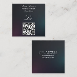 Modern business cards qr code,editable,gradient