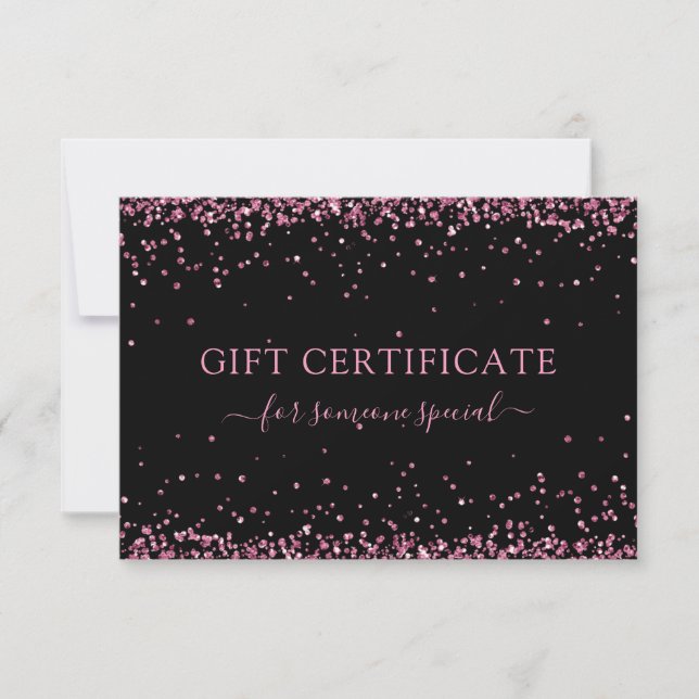 MODERN BUSINESS CERTIFICATE GIFT GLITTER (Front)