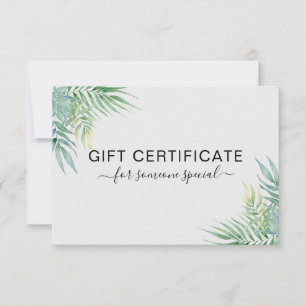 MODERN BUSINESS CERTIFICATE TROPICAL gift for you