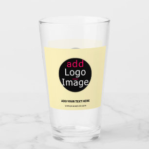 Modern Business Chic Customisable Add Logo Vanilla Glass