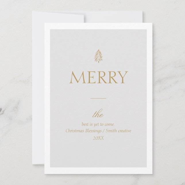 Modern Business Christmas Card (Front)