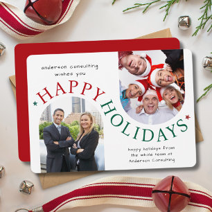 Modern Business Christmas Holiday Card