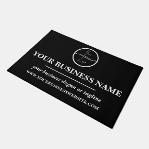 Modern Business Company Corporate Custom Logo Doormat