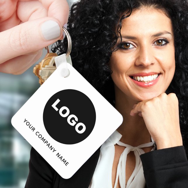 Modern Business Company QR Code Logo Promotional  Key Ring (Modern Business Company QR Code Logo Promotional Keychain)
