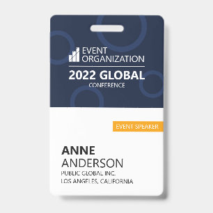 Modern Business Conference Event Badge ID Badge