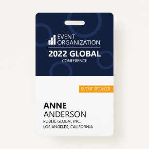 Modern Business Conference Event Badge ID Badge