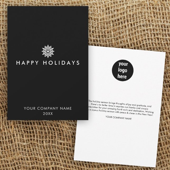 Modern Business Corporate Logo Christmas Card (Modern Business Corporate Logo Christmas Card)