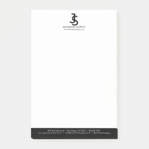 Modern Business Custom Company Monogram Logo Post-it Notes