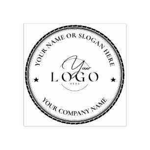 MODERN BUSINESS custom elegant Business Logo Rub Rubber Stamp