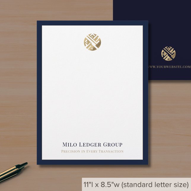 Modern Business Custom Logo  Custom Letterhead (Creator Uploaded)