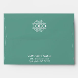 Modern Business Custom Logo Professional Teal Envelope