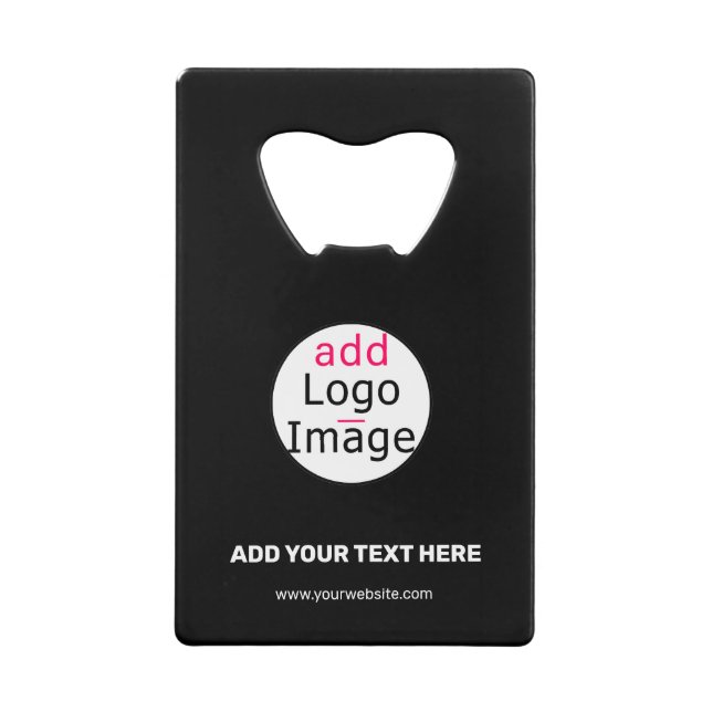 Modern Business Customisable Add Logo Black  (Front)
