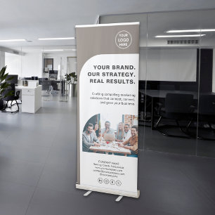 Modern Business Event Custom Logo Corporate Retractable Banner