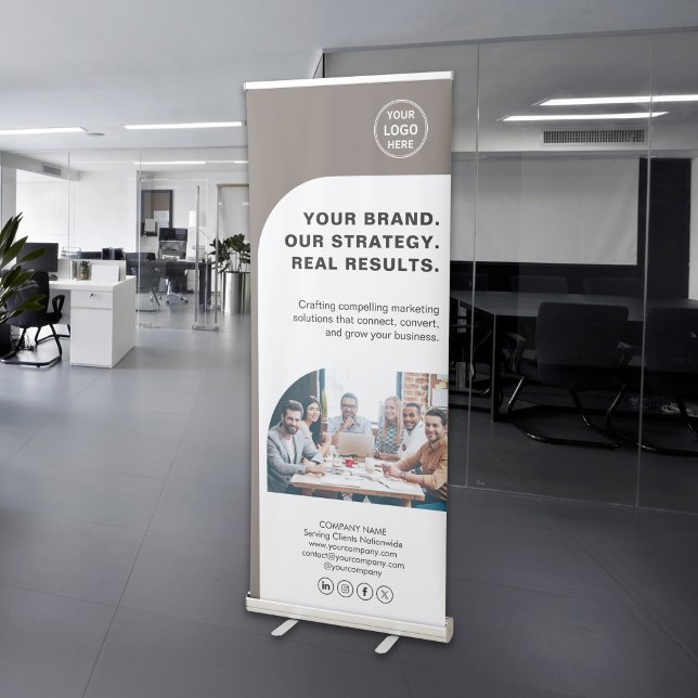 Modern Business Event Custom Logo Corporate Retractable Banner (Modern Business Event Custom Logo Corporate Retractable Banner)