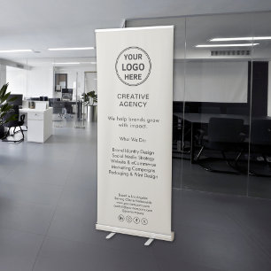 Modern Business Event Logo Creative Agency Retractable Banner
