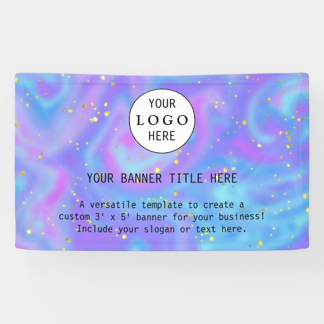 Modern Business Feminine Blush Pink Custom Logo Banner (Horizontal)