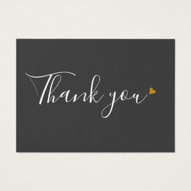 Modern Business Gift Certificate Thank You Heart (Front)