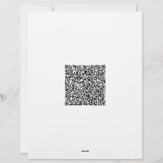 Modern Business Letterhead with QR Code and Logo (Back)