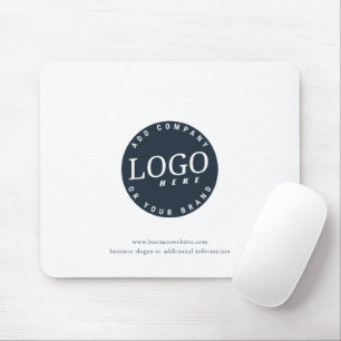 Modern Business Logo and Company Employees Swag Mouse Mat