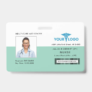 Modern Business Logo and Nurse Photo ID Badge